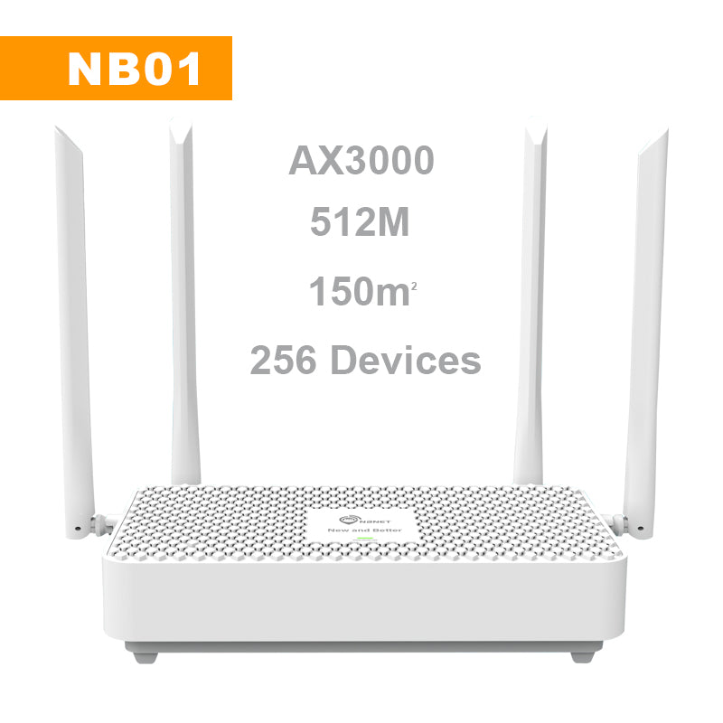 NB01 WiFi Range Extender AX3000 |2.4G/5G Business WiFi Router